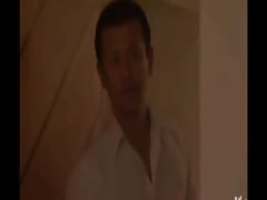 He watches his slutty wife with his friend as they get busy