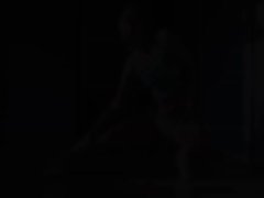 Banging on the floor with my cheerleader