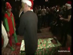 Lad gets banged by Santa Claus