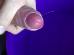 Big cumshot into water