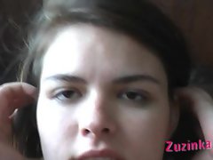Amateur czech Zuzinka bangs fat pecker