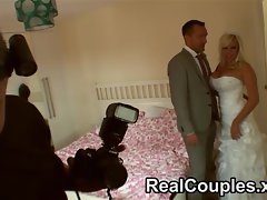 Michelle Thorne behind the episodes on her wedding day