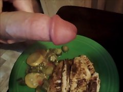 Cum on fish dinner