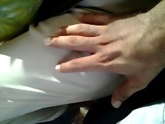 touching legs attractive mature granny in bus (She is hot!) part 3