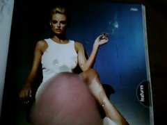 smoking young woman tribute (basic instinct style pic) - mag wank