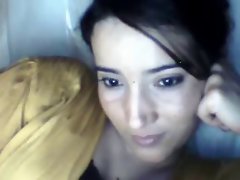 Dark haired Web Cam Show