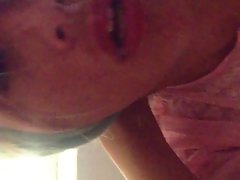 Amateur Asian strokes prick and gets Facial