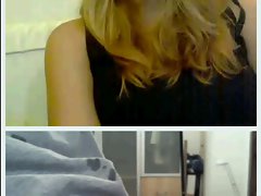 blond german lady watch me cum on chatroulette