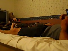 Jacking off on my bed