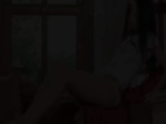 Barely legal teen bony coed screaming during orgasm