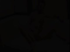 solo masturbation with red fake penis