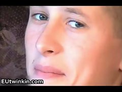 Lewd European twinks banging and jerking gay porno