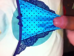 Cum on blue teenager thong