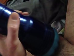 Fleshlight masturbating