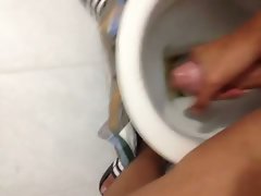Israeli lad masturbating with his enormous dick
