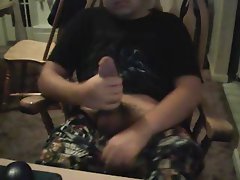 saucy teen jerking off