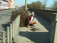 Pissing by the side of the road