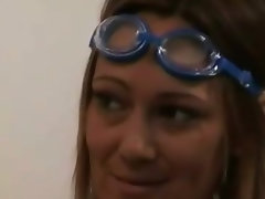 Whorish cfnm filthy hoes give handjob