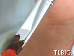 Holes of saucy teen are nailed