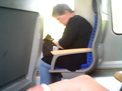 Public Train Cumshot 1