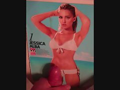 Jessica Alba cumshot tribute