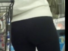 Grey Lycra BIG Naughty butt