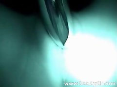 Night vision cunt screwing with a fake penis
