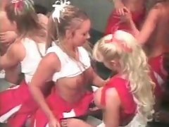 Butch cheerleader orgy gets going