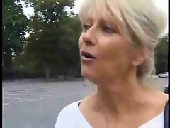 Tempting blonde aged goes to hotel for quick fuck
