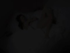 Chesty barely legal teen wow pose on a bed