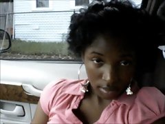 Black Girlie Footjob In Car