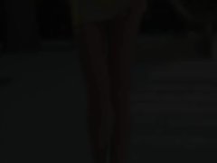 Oiled actress and her sensual peeing stream