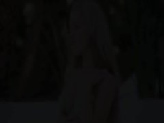 Insane Regina touching the sun outdoors