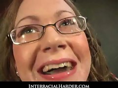 Filthy blond rides big black monster - Interracial Dirty 10