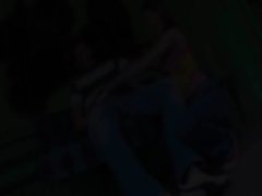 Our first garden sex on the bus station