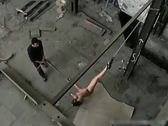 Rough core bondage and brutal punishement