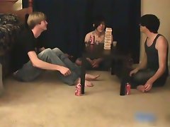 Three great seductive twinks having a games part5