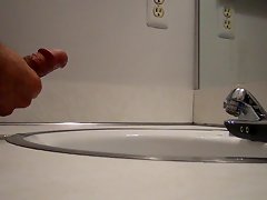 Big cumshot on my sink
