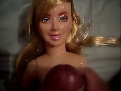 Doll facial cumshot