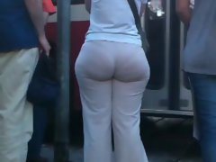 Flawless round butt PAWG young lady