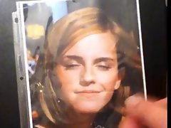 Emma Watson Double Facial with her Eyes Closed