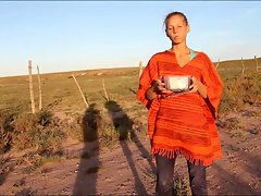 Natural amateur grinding in a desert