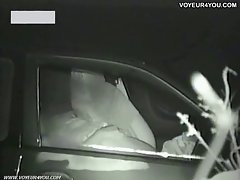 Raunchy female backseat car sex