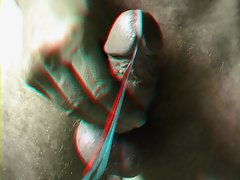 3D Cumshot1 in red-blue