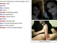 2 cutes randy chicks show hooters & bum on omegle