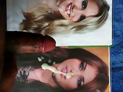 Cum tribute to Miley Cyrus & Emily Osment 01