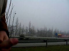 masturbation on road