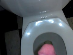 sensual cumshot in bathroom