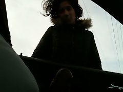 flashing in car 04