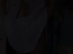 Raunchy teen lesbos gathering and dildoing